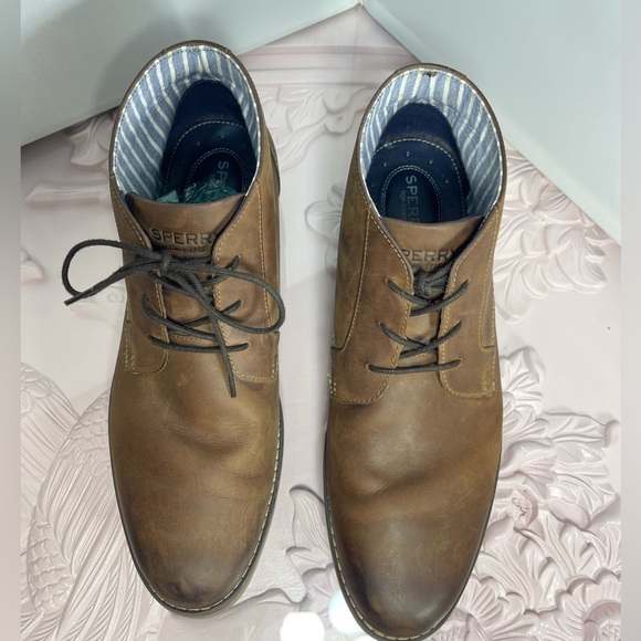 SPERRY Newman Chukka Light Boots Brown Leather Men’s 12M - Picture 5 of 12